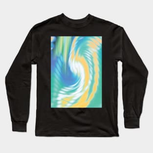 gold and white twist in green turquoise Long Sleeve T-Shirt